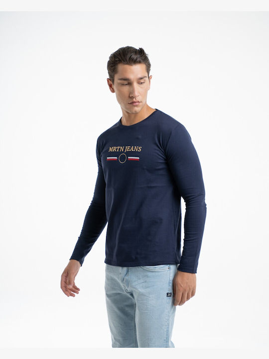 Long Sleeve Blue Blouse