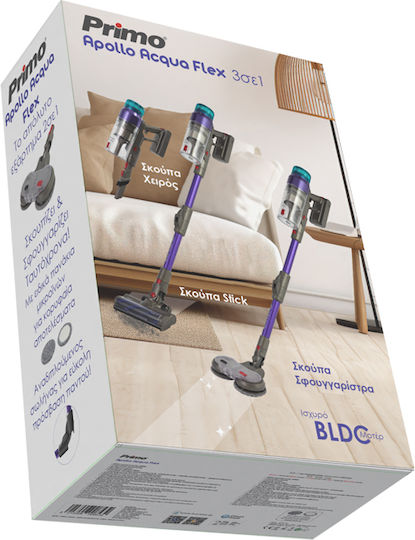 Primo Rechargeable Stick Vacuum 29.6V Turquoise PRVC-40507