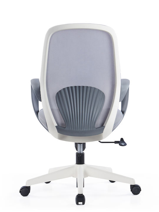 Office Chair with Fixed Arms Gray THESIS