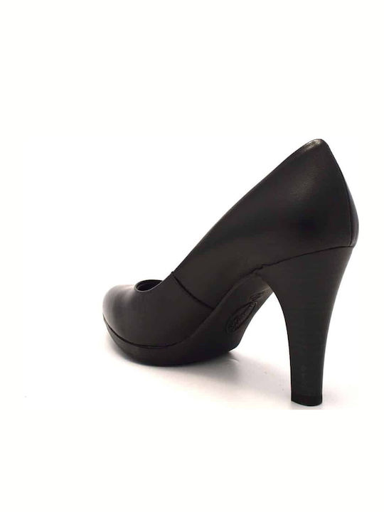 Anatomic Leather Black High Heels