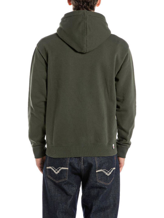 Sweatshirt with Hood Khaki