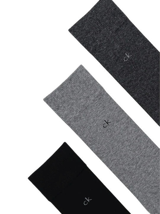 Calvin Klein Herren Socken Grey Melange 3Pack
