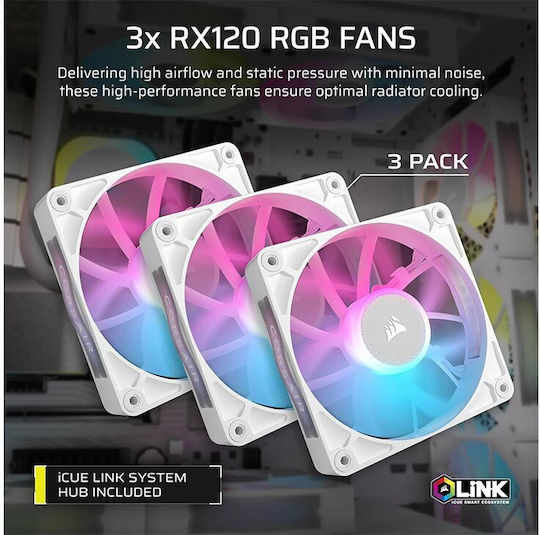 Corsair Icue Link Cooling Kit Λευκό