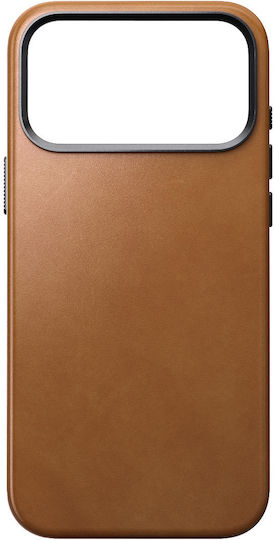 Nomad Umschlag Rückseite Leder 1.15mm Braun (iPhone 17 Pro Max)