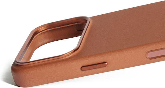 Mujjo Full Back Cover Δερμάτινο 1mm Καφέ (iPhone 17 Pro)
