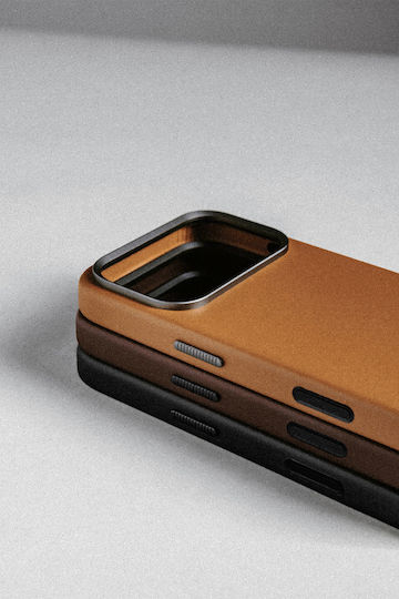 Nomad Umschlag Rückseite Leder 1.15mm Braun (iPhone 17 Pro Max)