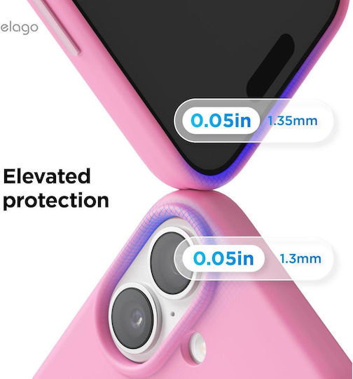 Elago Umschlag Rückseite Silikon Rosa (iPhone 17)