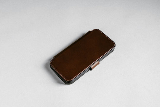 Nomad Wallet Piele / Silicon 2mm Maro (iPhone 17 Pro)