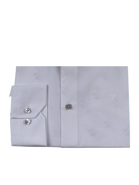 Langärmlig Hemd White