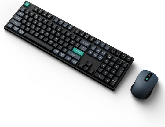 Keychron B36 Combo KCBD2-GR Kabelloses Bluetooth Tastatur & Maus Set Griechisch Kompatibel mit Mac