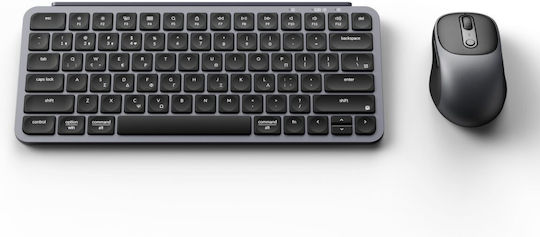 Keychron B1 Pro Combo KCBD3-GR Безжичен Bluetooth Комплект Клавиатура и Мишка Гръцка Съвместим с Mac Space Grey