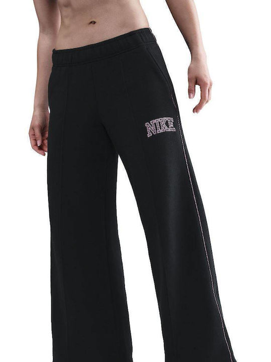Παντελόνι Φόρμας Καμπάνα Fleece Black