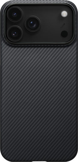 Pitaka Ultra-slim Umschlag Rückseite Aramid Fiber / Kunststoff Schwarz (iPhone 17 Pro)