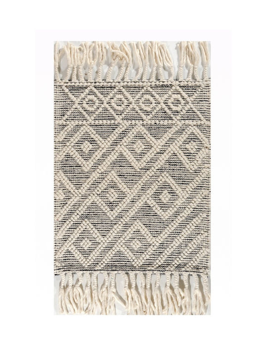 Tzikas Carpets Nomad 55158-060 Μάλλινο 80x150cm Λευκό-κρεμ