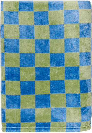Kentia Κουβέρτα Fleece Matty Μπλε 220x160εκ.