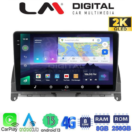 LM Digital Sistem Audio Auto pentru Mercedes-Benz Clasa C 2007>2011 (Bluetooth/USB/WiFi/GPS/Apple-Carplay/Android-Auto)