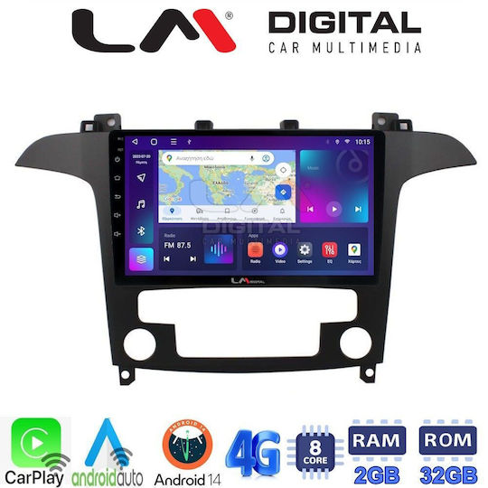 LM Digital Sistem Audio Auto pentru Ford Concentrare / Mondeo / Galaxie / S-Max 2006 > 2015 (Bluetooth/USB/WiFi/GPS/Apple-Carplay/Android-Auto)