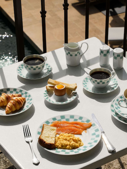 Maison Kitsune Cafe Kitsune Кана За Мляко От Порцелан На Шахматна Дъска