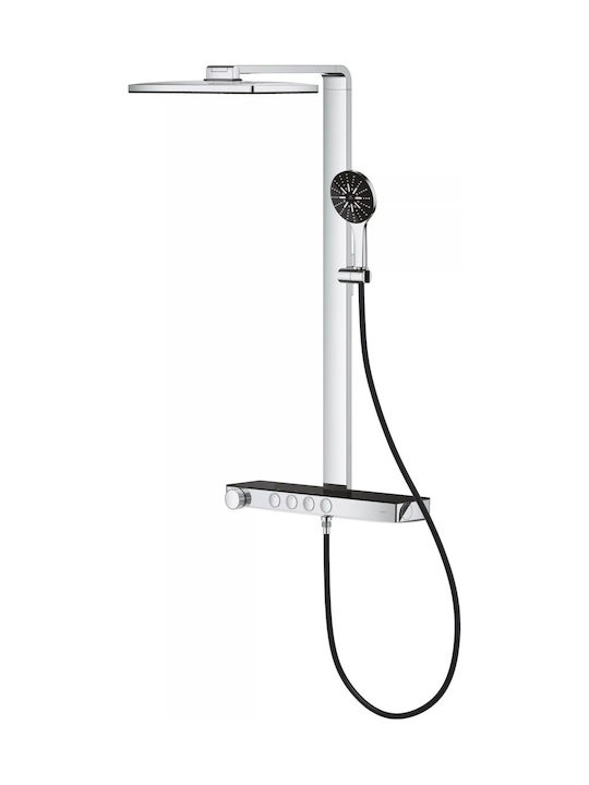 Grohe Coloană de duș fără Baterie Argintiu Grohe Coloană de duș fără Baterie Argintiu