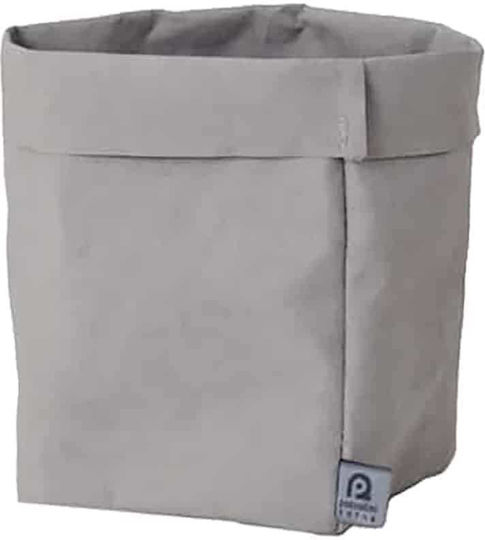 Ψωμιέρα Καμβάς Grey 15x24εκ
