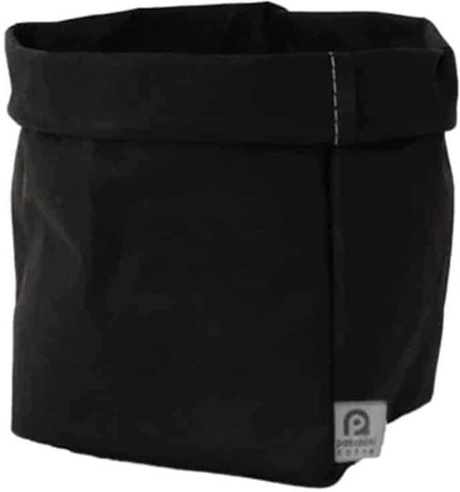 Ψωμιέρα Καμβάς Black 15x24εκ
