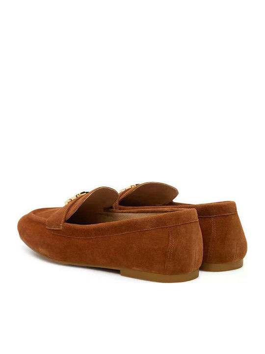 Women's Moccasins in Tabac Brown Color