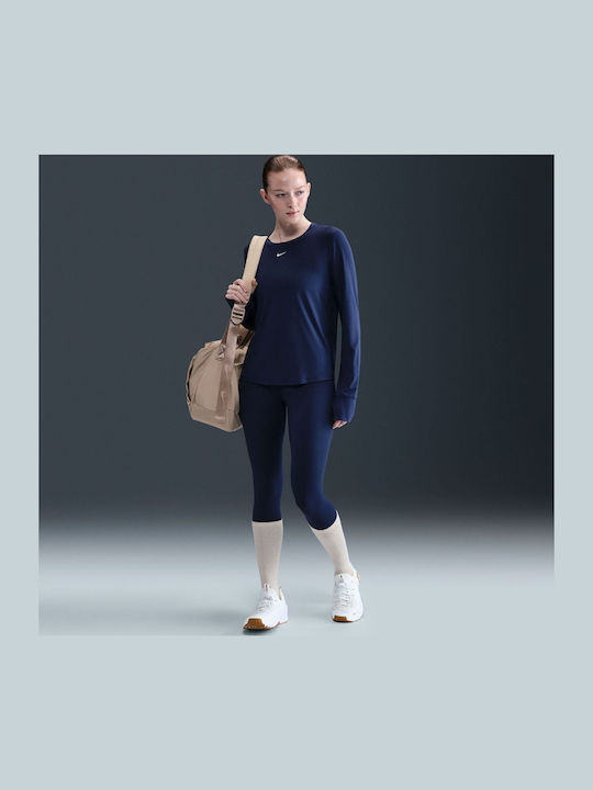 Women's Cropped Training Legging High Waisted Dri-Fit Midnight Navy