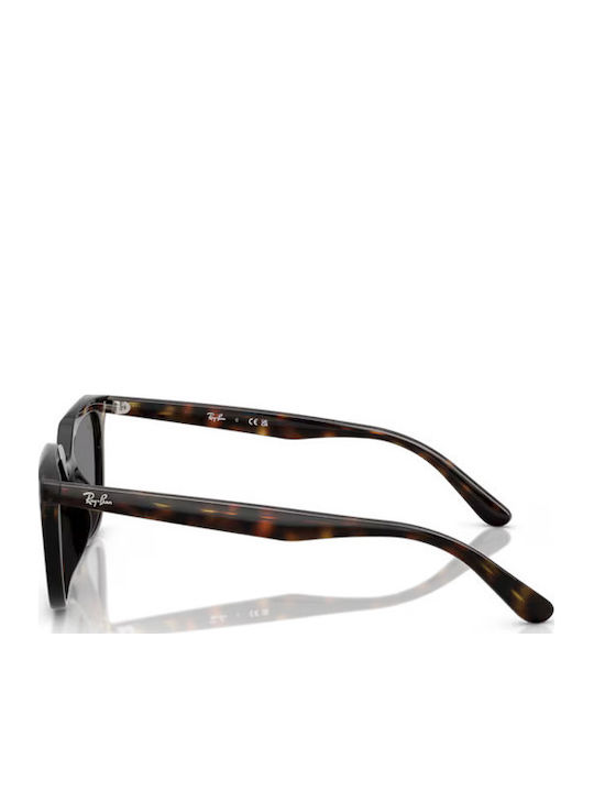Ray Ban Unisex Γυαλιά Ηλίου με Καφέ Ταρταρούγα Κοκκάλινο Σκελετό και Μαύρο Φακό RB4439D 710/87