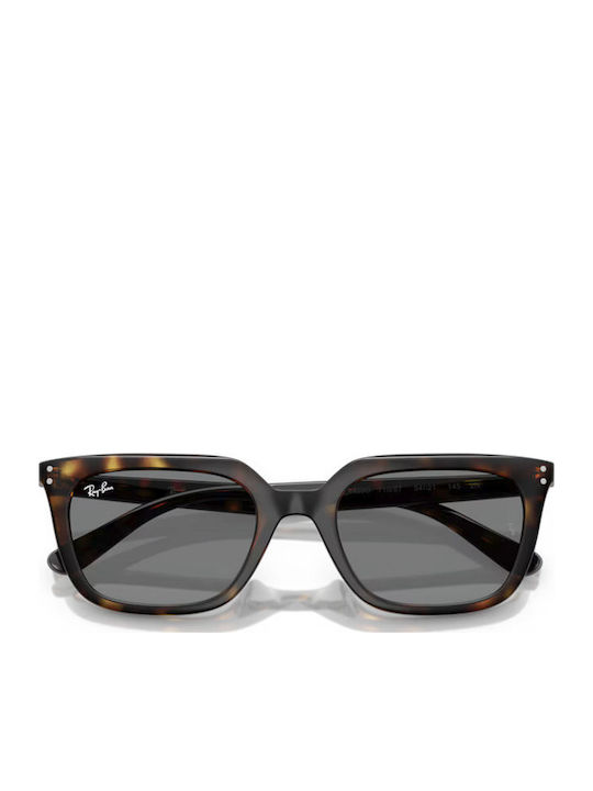 Ray Ban Unisex Γυαλιά Ηλίου με Καφέ Ταρταρούγα Κοκκάλινο Σκελετό και Μαύρο Φακό RB4439D 710/87