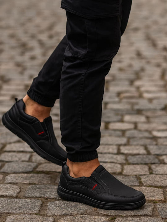 Suede Ανδρικά Casual Παπούτσια Μαύρα