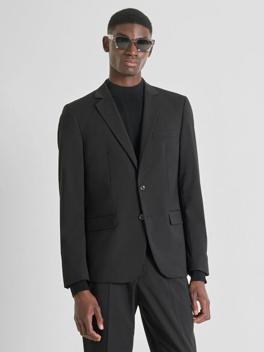 Antony Morato Men’s Suit Jacket with Regular Fit Black