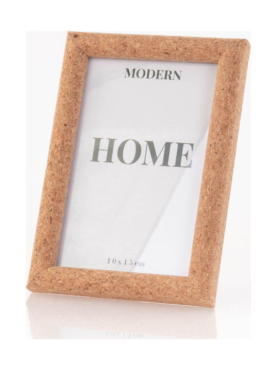 Home&Styling Collection Κορνίζα Πλαστική με Καφέ Πλαίσιο