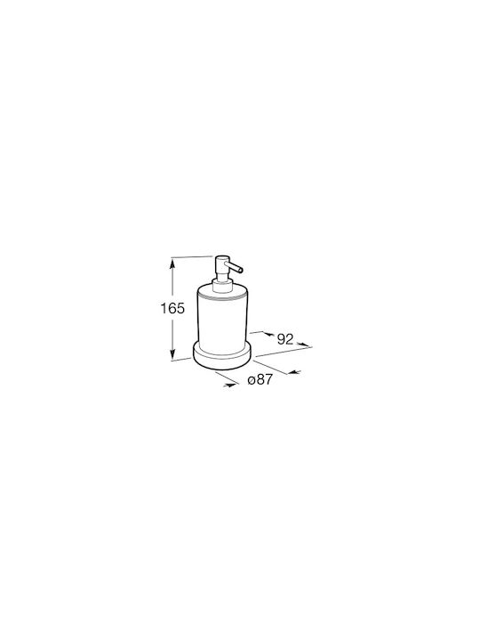 Roca Dispenser Sticlă Negru 160ml