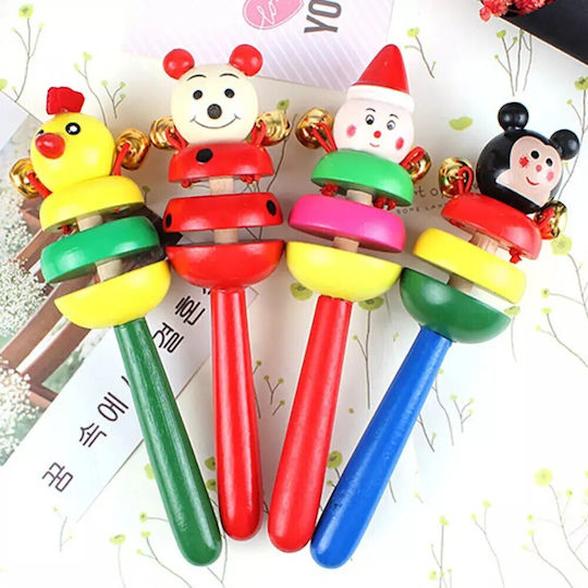 Wooden Rattle (Various Designs/Assortment of Designs) 1pc