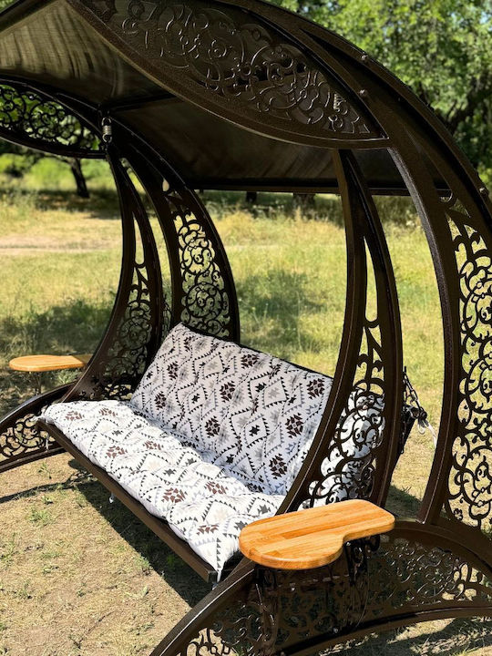 Κούνια Πολυθρόνα με Βάση Μεταλλική 200x175x260cm Ροζ