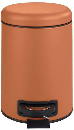 Wenko Inox Badezimmer Mülleimer 3Es Orange