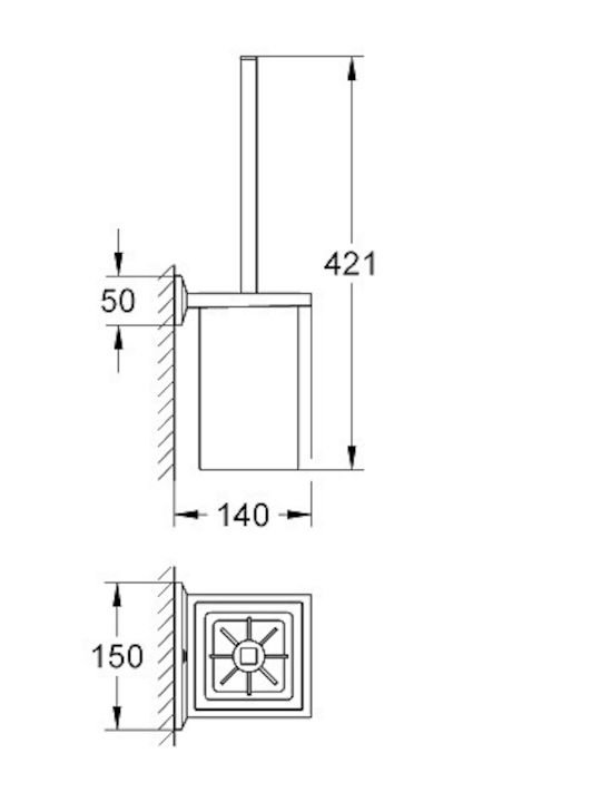 Grohe Μεταλλικό Πιγκάλ Μπάνιου