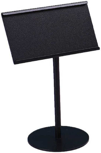 Tabletop Card Stand Black Matte Inox 18/10 Heavy Duty 10cm