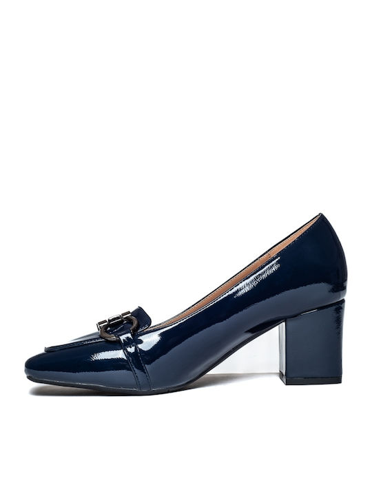 Pumps Mit Mittelhohem Marineblauen