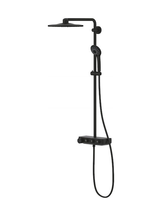 Grohe Coloană de duș fără Baterie Neagră Grohe Coloană de duș fără Baterie Neagră