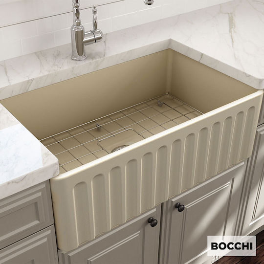 Bocchi 118-1602-521 Υποκαθήμενος Πορσελάνινος Μ76xΠ46cm Μπεζ Bocchi 118-1602-521 Υποκαθήμενος Πορσελάνινος Μ76xΠ46cm Μπεζ