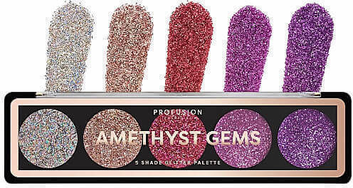 Profusion Cosmetics Profusion Eye Shadow Palette Matte in Solid Form Amethyst Gems