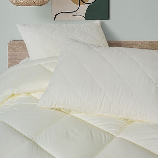 Cottonbox Bettdecken-Set Einzelbett 160x200cm Ecru 4Stück