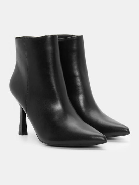 Leather Women's Ankle Boots Black