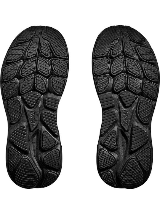 Clifton 10 Kinder Sportschuhe Laufen mit Schnürsenkeln Schwarze