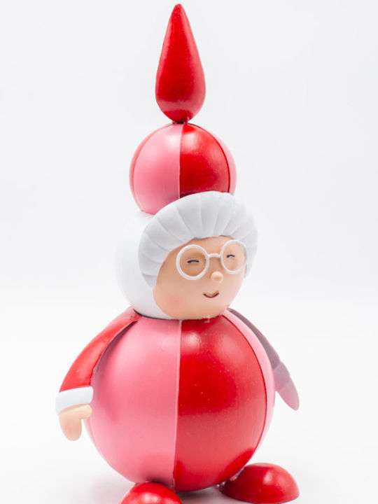 Eurolamp Santa Claus Woman Red Pink Metal 14x13x30cm Eurolamp
