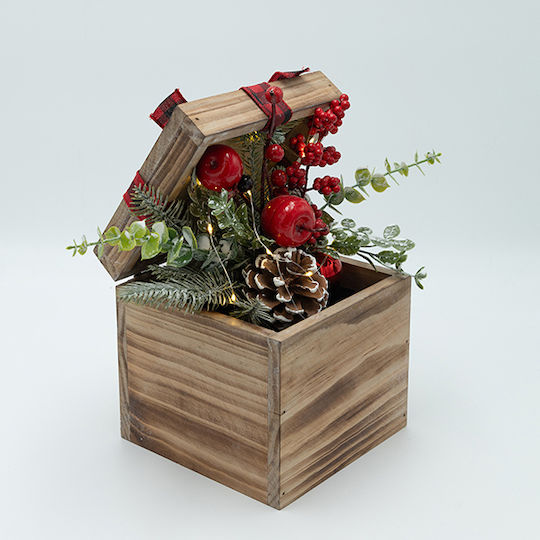 Eurolamp Wooden Box Christmas Decoration Illuminated 17.50x26cm Eurolamp