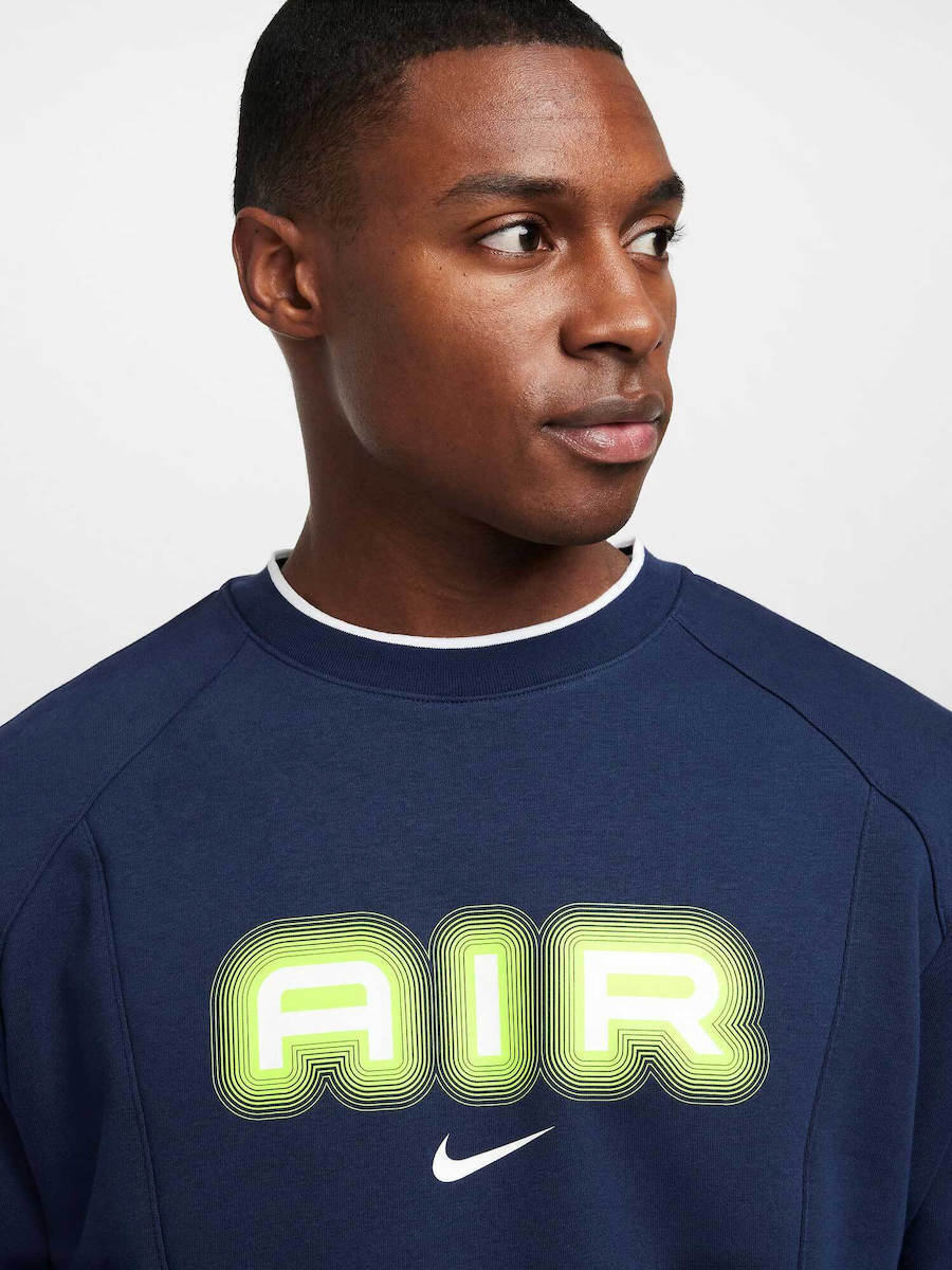 nike air crew sweatshirt blue