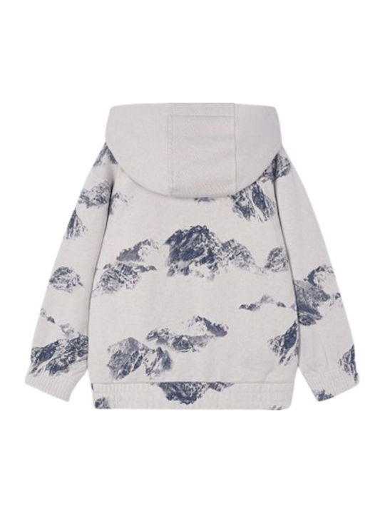 Kids Sweatshirt with Hood and Pockets Grey Silver