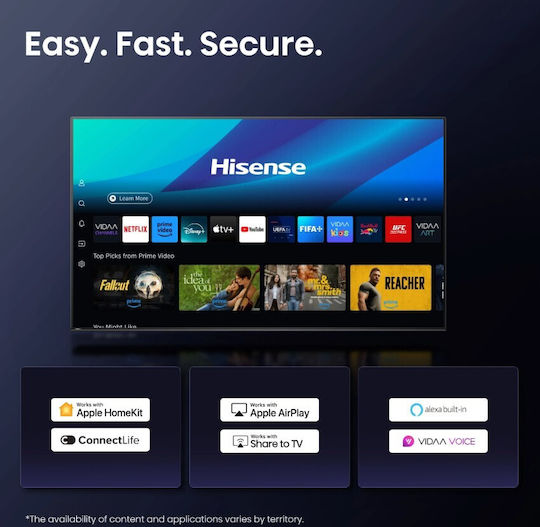 Hisense Smart Τηλεόραση 75" 4K UHD LED A6Q HDR (2025) 75A6Q